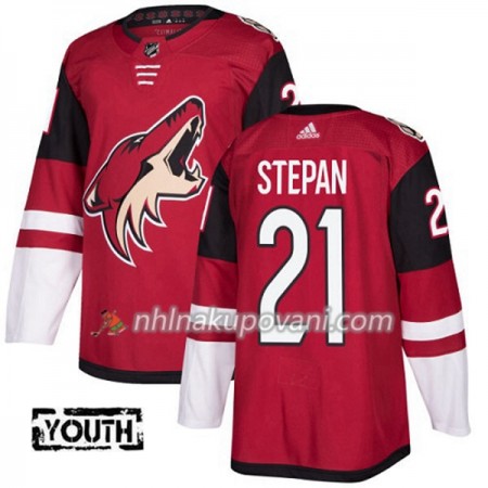 Arizona Coyotes Dresy Derek Stepan 21 Adidas 2017-2018 Červená Authentic - Dětské